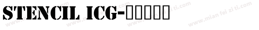 Stencil ICG字体转换